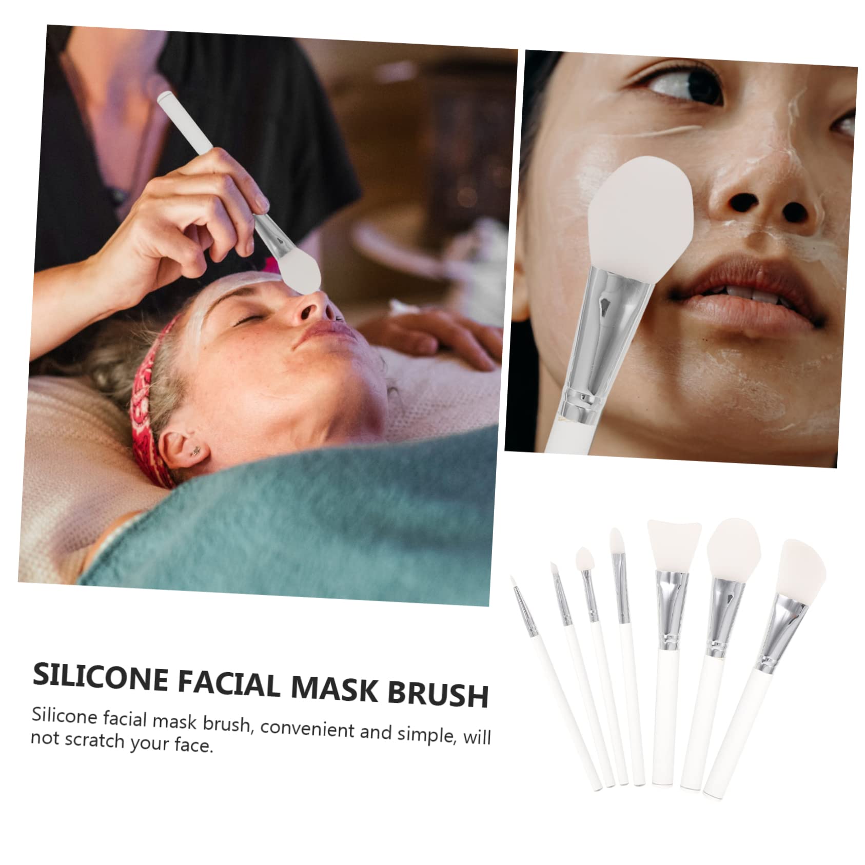 Didiseaon Kit De 3 Juegos De Suministros De Maquillaje Con Mango Acrílico Pinceles No Absorbentes Para Base Líquida Cejas Sombras De Ojos Y Labios Herramientas De Maquillaje 7 Piezas X 3