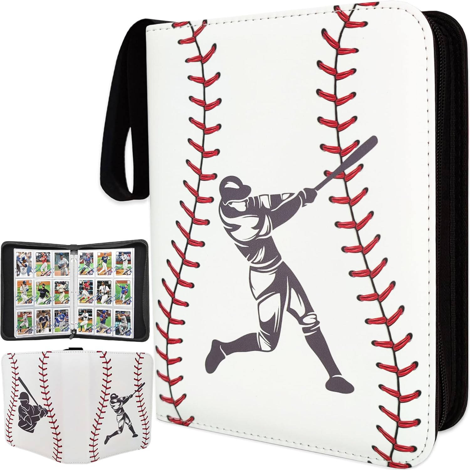Baseball Card Binder 900 Pockets, 50 Sleeves Large Baseball