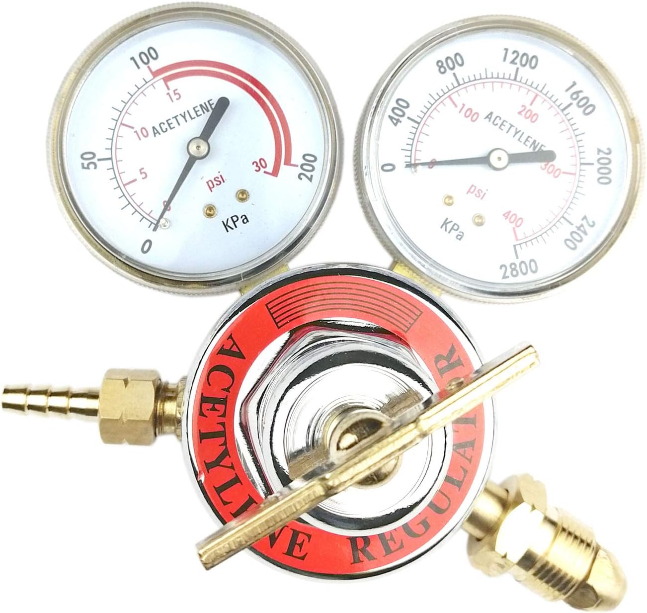 Welding Gas Welder Acetylene Regulator CGA 510 Inlet 0-400 PSI Outlet 0-30 PSI