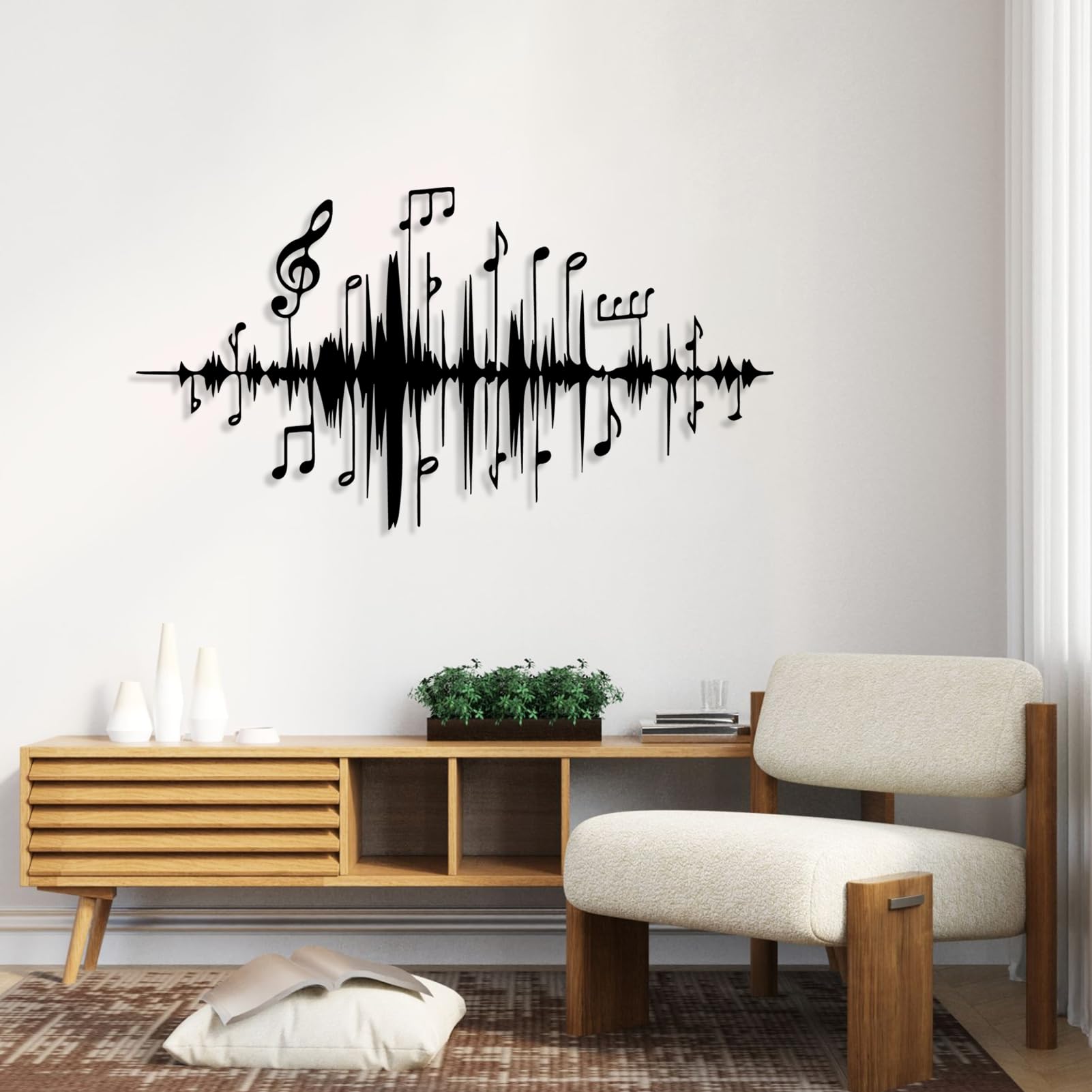 Amazon.com: SZI Musical Notes Metal Wall Art, Metal Music Notes