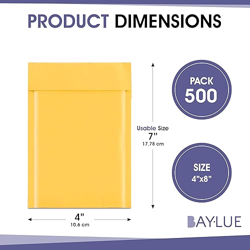 Miniatura 2 de Sobres pequeños de burbujas de 4 x 8 pulgadas #000 Sobres gruesos acolchados de papel kraft de burbujas Sobres de burbujas para tarjetas