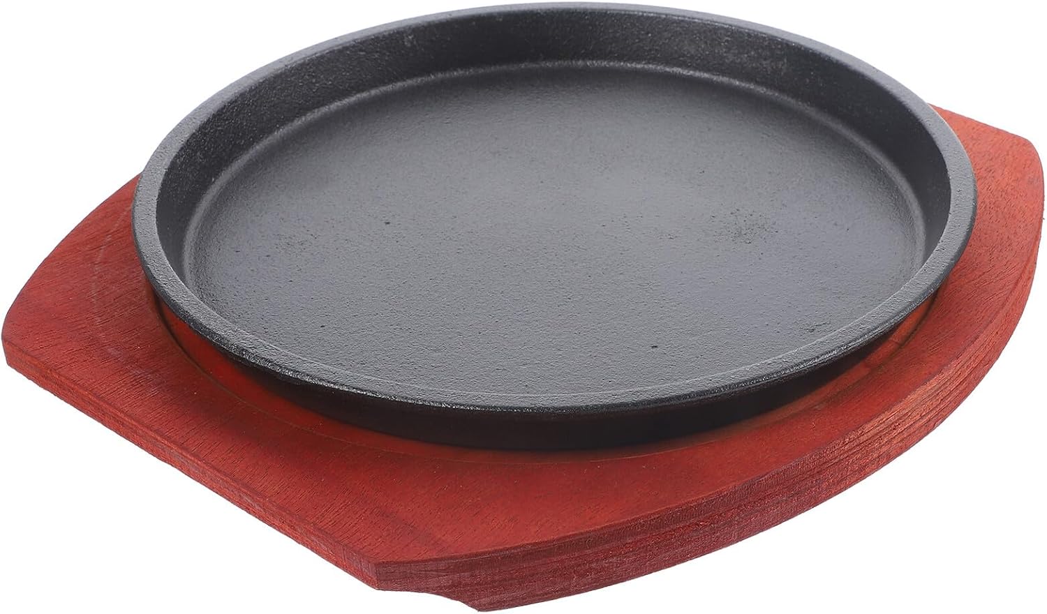 Non-stick 22cm round Teppanyaki Grill Pan Wear-resistant Steak Frying Pan for Home Barbecue Cooking