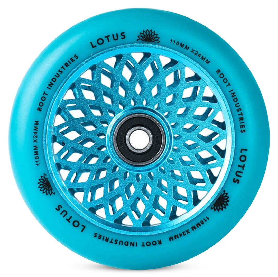 Root Unisex - Adult Lotus Stunt Scooter Wheels, Radiant Blue, 110 mm