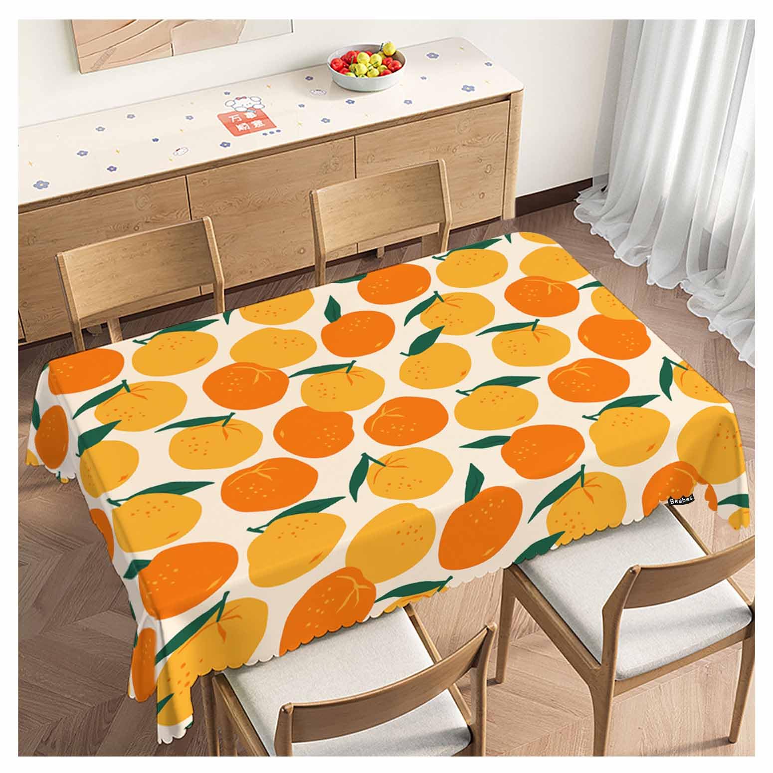 Nappe fruits tropicaux pour une ambiance de cuisine ensoleillée