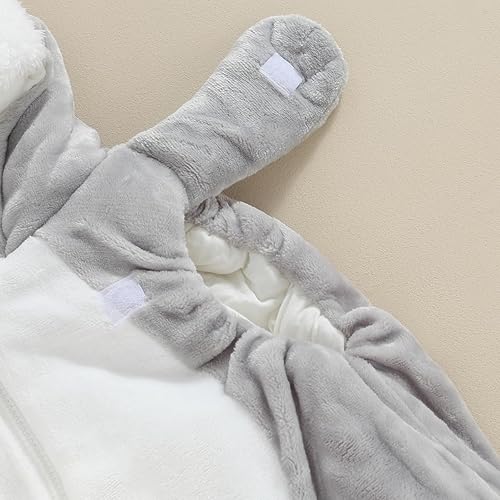 Miniatura 4 de Disfraz de conejito para bebé, niña, niño, con capucha para el día de Pascua, lindo chaleco con orejas de conejo, bolsa de zanahoria, trajes de