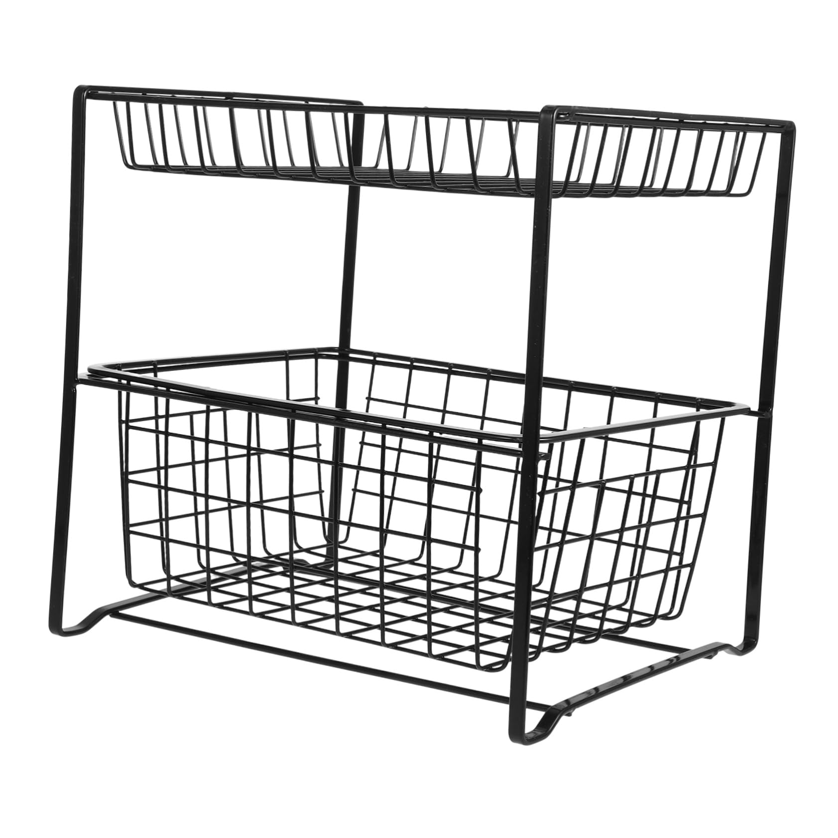 Amosfun Organizzatore per Prodotti Sotto Lavandino Organizer per Articles da Toeletta e Pulizia Mensola per Cucina e Bagno Spazio di Archiviazione Ottimizzato