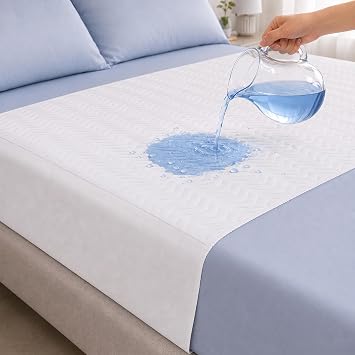 CoolShields Waterproof Bed Pads Incontinence 54 x 36 (Full) Washable Reusable Mattress Protector Bedwetting Pad for Adults, Elderly, and Pets