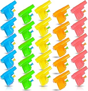 ArtCreativity Colorful Mini Water Guns (Pack of 24) Fun Assorted Neon Colors - Great Beach and Pool Toys for Kids, Squirt Guns Party Favors for Boys and Girls