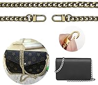 Vista 3 de 4 cinturones de cadena plana de hierro de diferentes tamaños, cinturón de repuesto de bolso, cinturón de hombro, cinturón de cadena de cartera