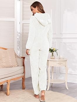 Amazon.com: HOTIAN Fleece Onesie Pajamas for Women Fuzzy Sherpa