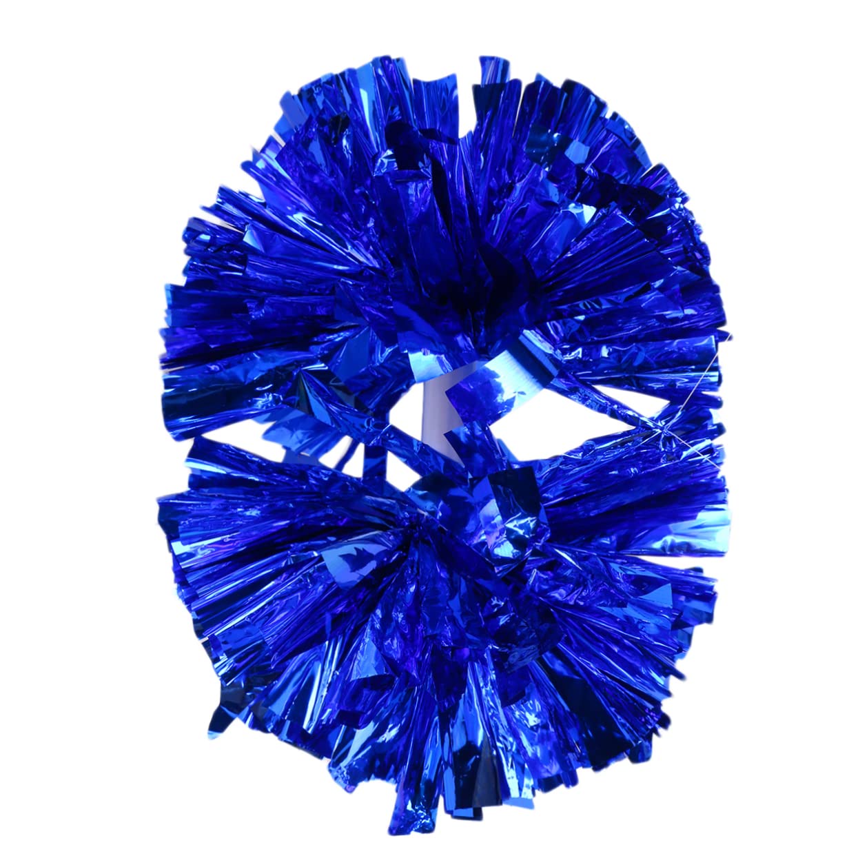VICASKY Small Blue Cheerleader Pompoms for Dance Party and Sports Events Reusable Cheer Poms for Football and Basketball Matches for Youth Cheer Squads