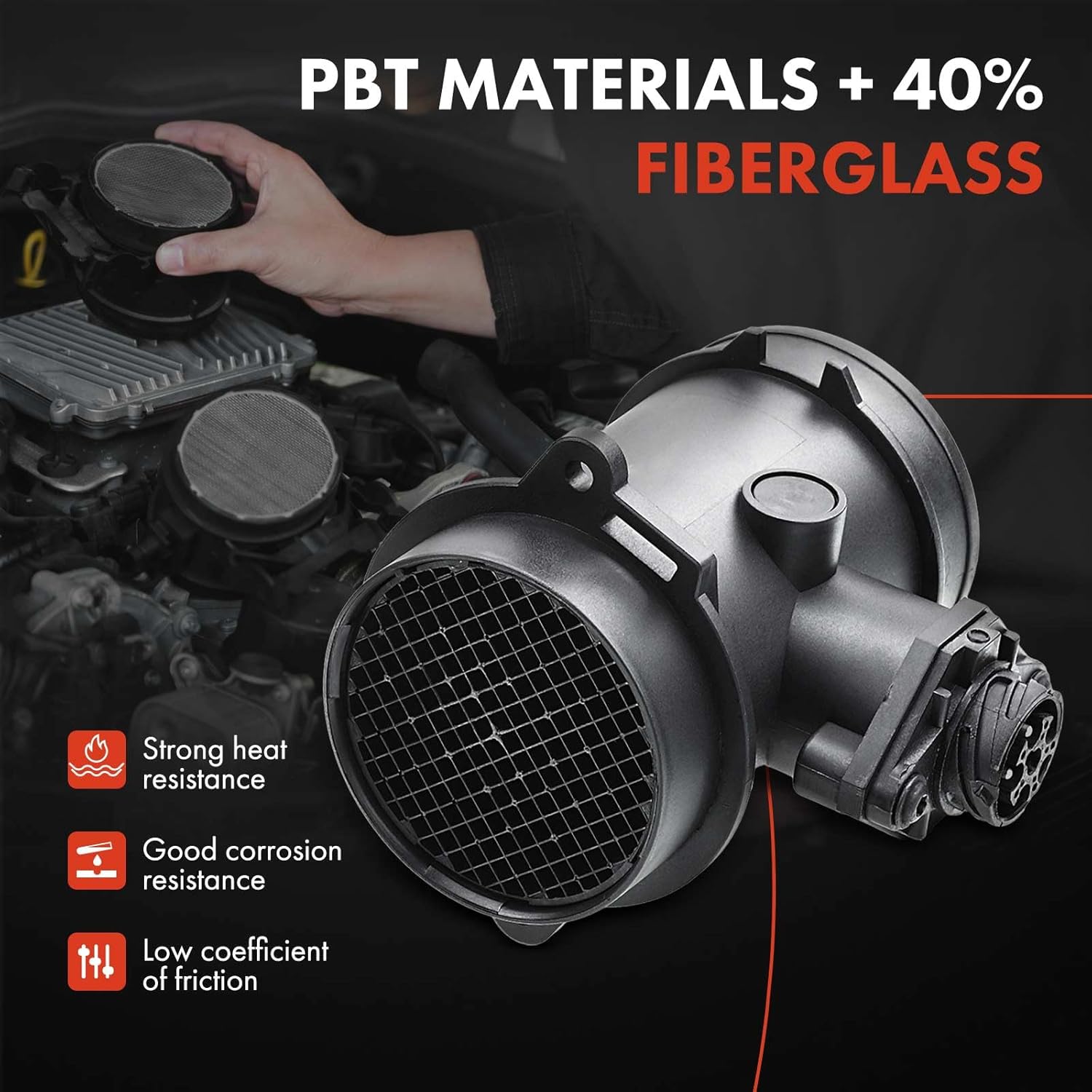 A-Premium Mass Air Flow Sensor Meter [4-Pins] Compatible with Mercedes-Benz 300E 300TE 300CE 1993-1993, C280 E320 S320 SL320 C36 AMG Replace for# A0000940548