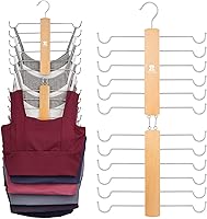 Vista 8 de ZEDODIER Percha para camisetas sin mangas, paquete de 2 organizadores de madera para sujetadores, 12 unidades de capacidad de almacenamiento