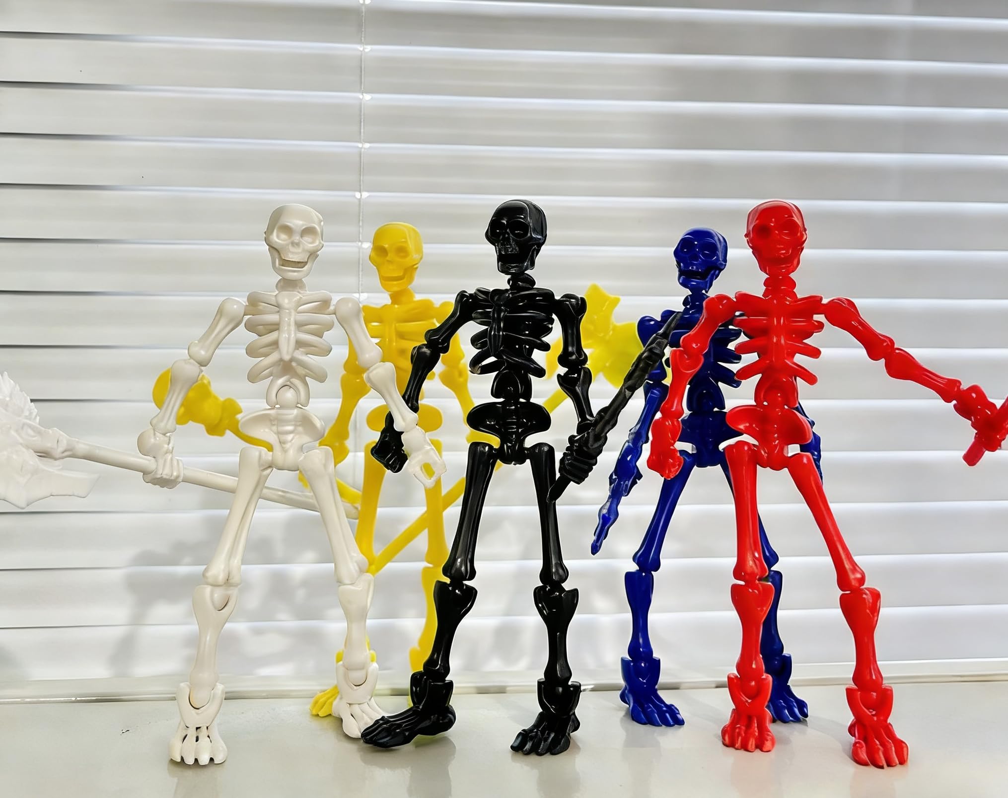 Amazon.com: 4Pack Articulated Skeleton T13 Action Figure Set