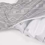 Pour IKEA Chaise haute Coussin, Chaise haute IKEA Chaise haute Antilop, coussin gonflable intégré, bébé assis plus confortable (gris rayures)