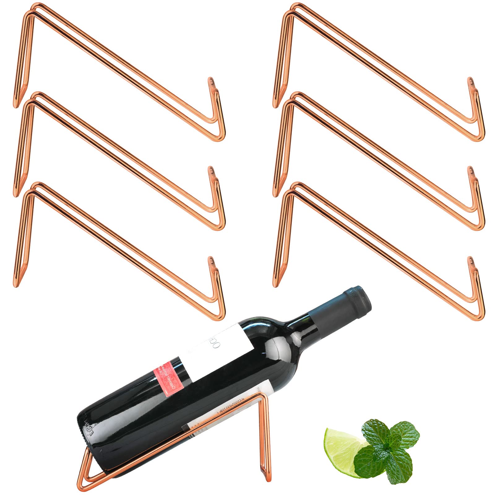 Casier à vin cuivre SuproBarware | Porte-bouteilles en acier inoxydable et rangement de bouteilles