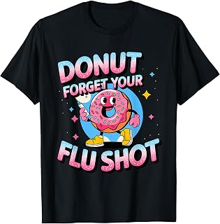 flu shot nurse medical funny nursing flu cold season taco T-Shirt