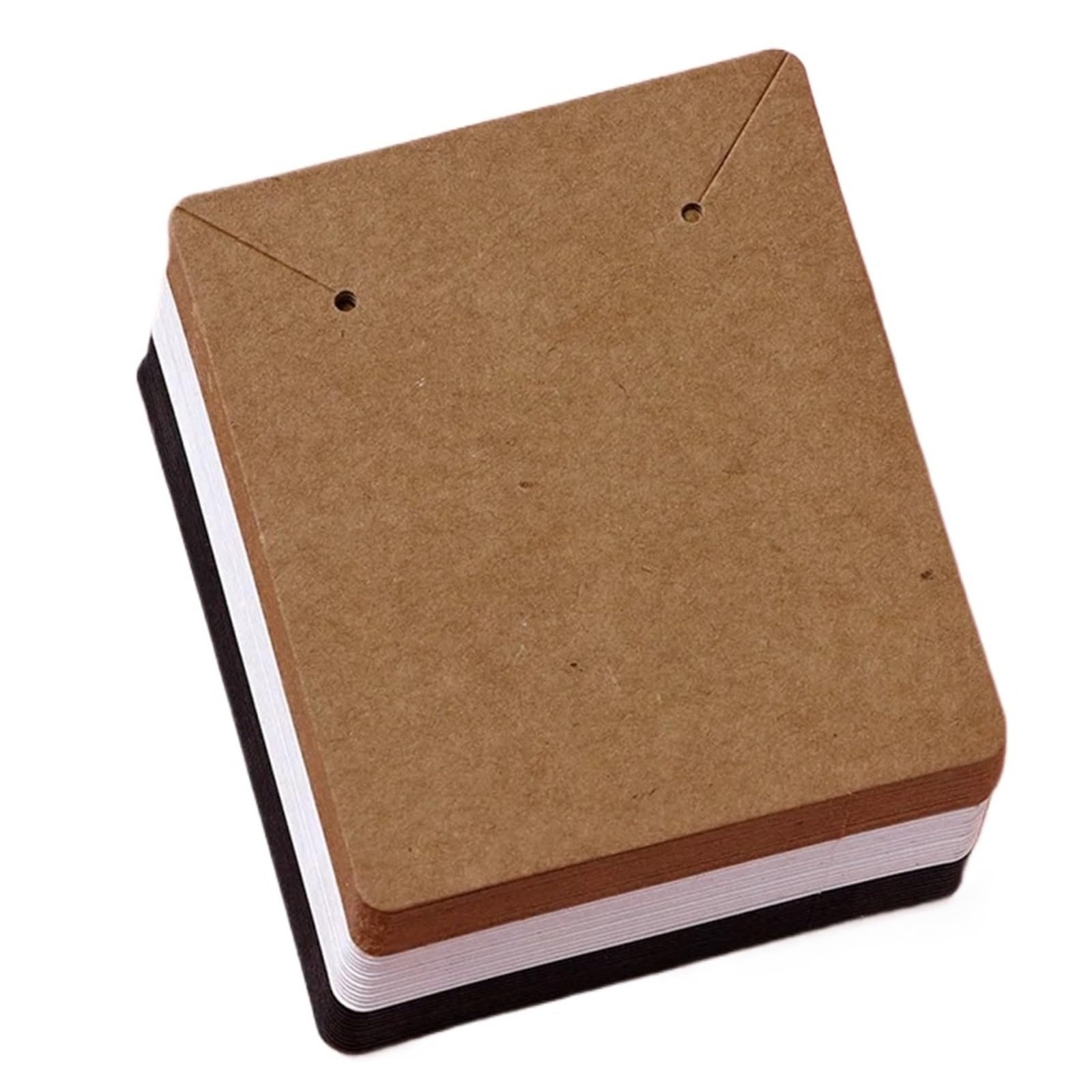 FDzkrtvm Earrings Necklace Display Cards, Earring Cards Multicolor 400PCS 7x7cm Blank Jewelry Display Cardboard Packaging(Color3)