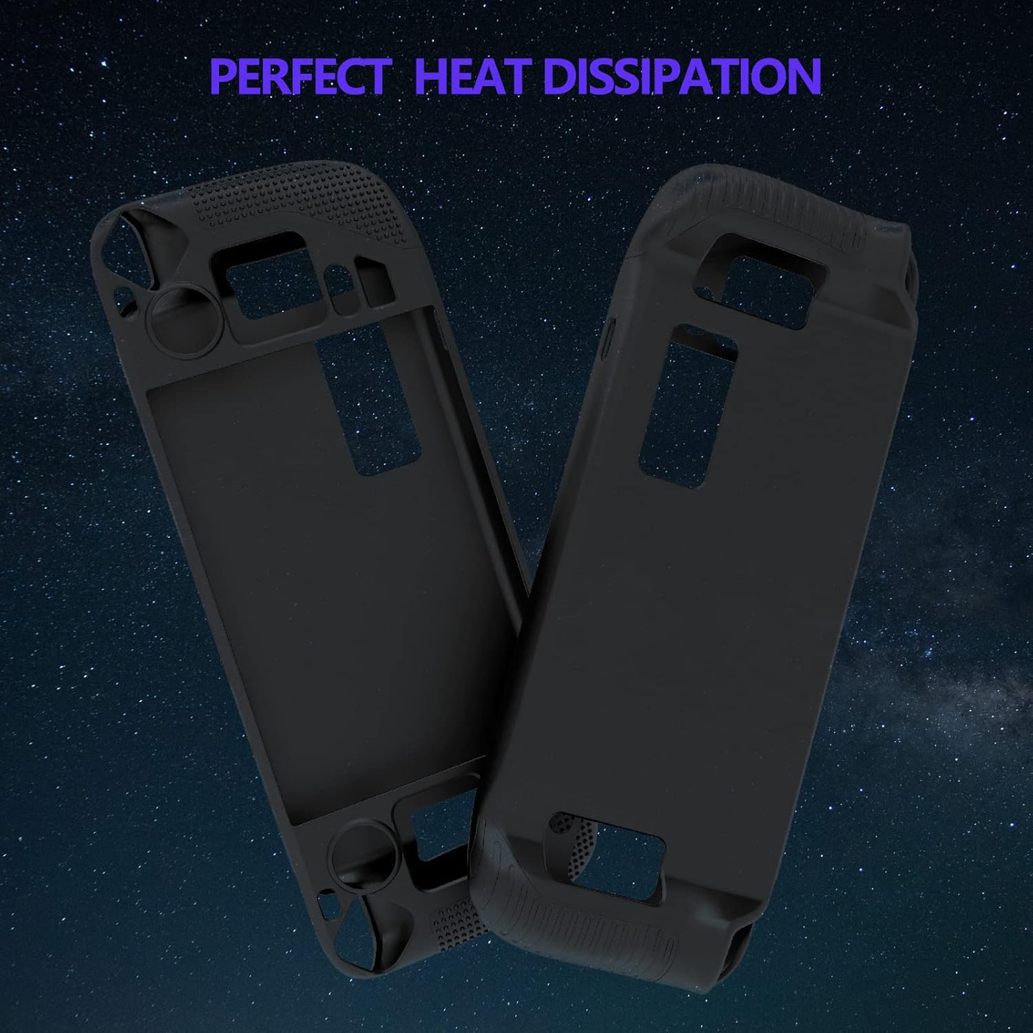 スチームデッキケース スチームデッキ2022年モデル用 滑り止めソフトシリコン耐衝撃保護カバー 人間工学に基づくグリップケースコンソ