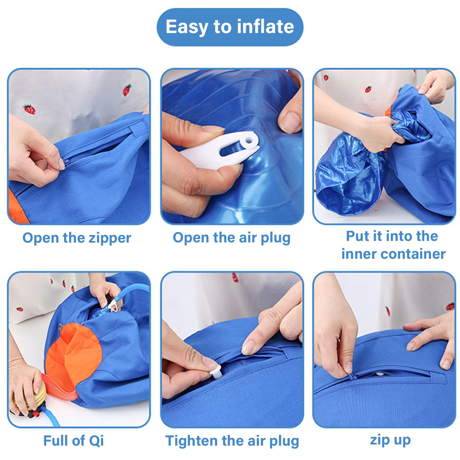 Esfera de juego interactiva para perros de tamaño pequeño a grande, juguete inflable para deportes al aire libre con mango portátil, juguete interactivo para perros