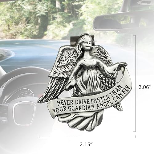 Miniatura 4 de Clip de visera de ángel de la guarda, accesorios de seguridad para automóvil, regalos para el nuevo conductor, adolescentes, niños, padres,