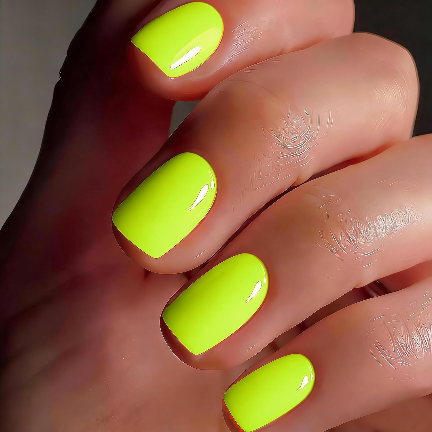 Neon Green Press on Nails - Glossy Summer Fake Nails