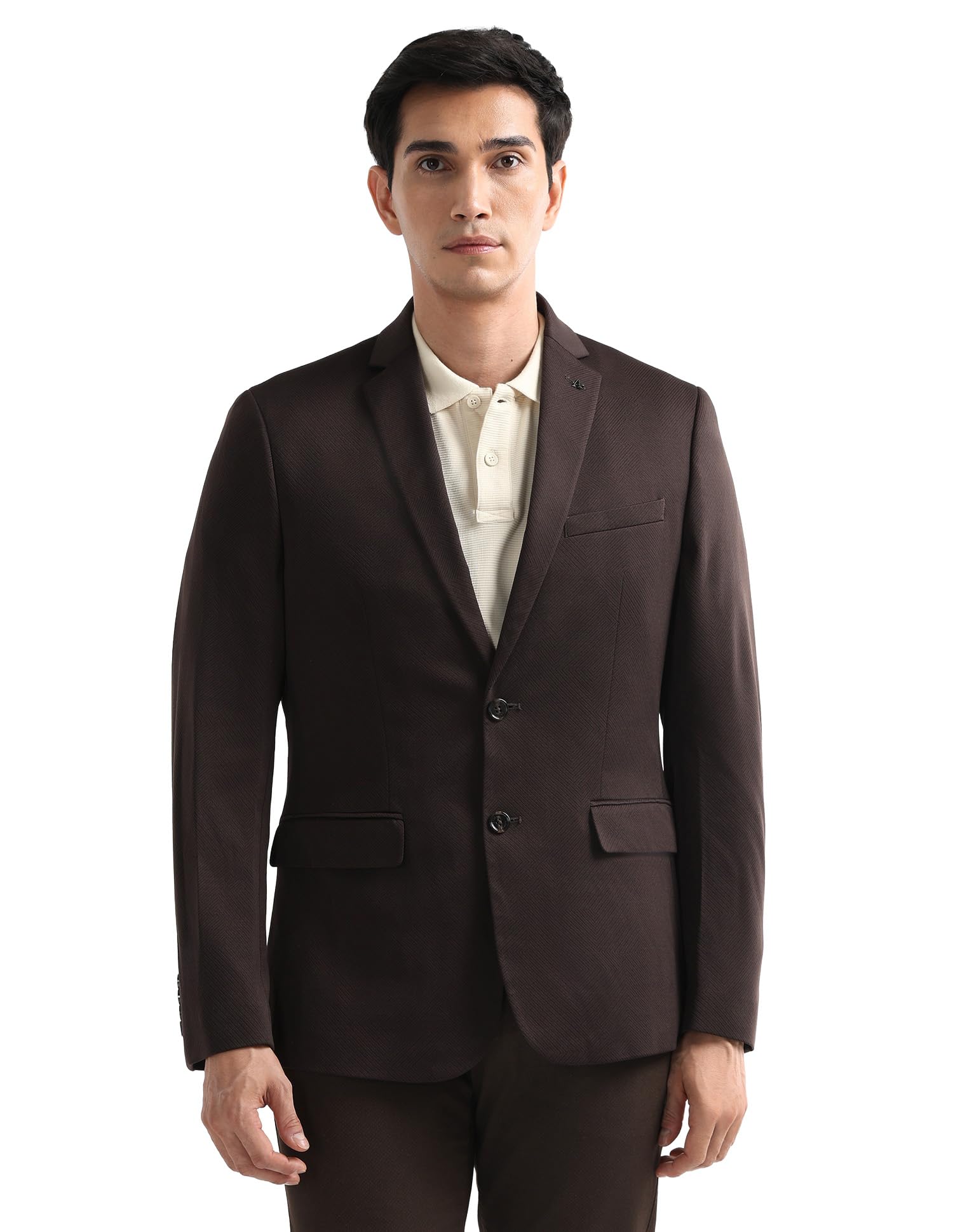 Men's Textured Zero Calorie Fit Blazer-image-9