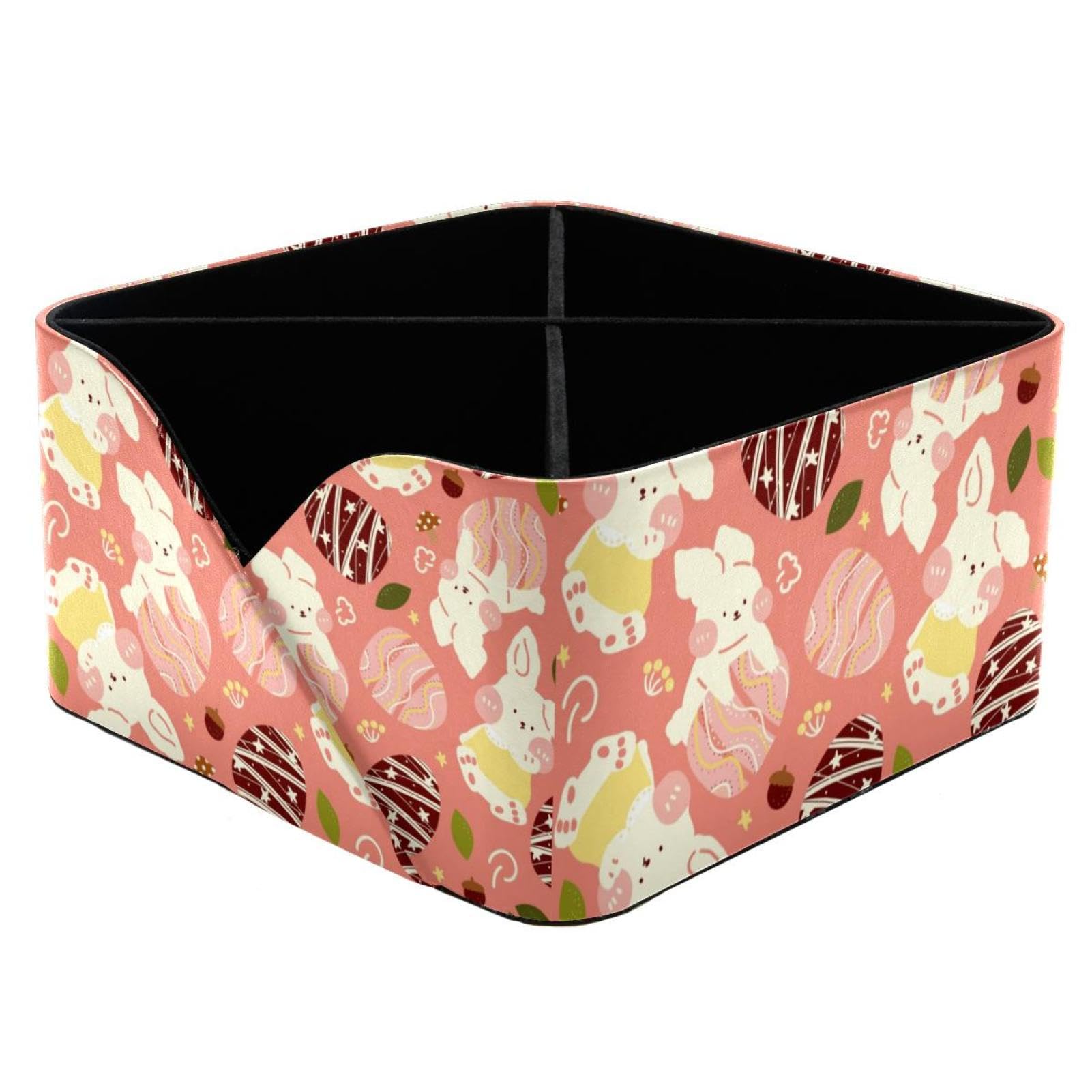 Porte-stylo Happy Easter Day rectangulaire pot à crayons et papeterie double fente
