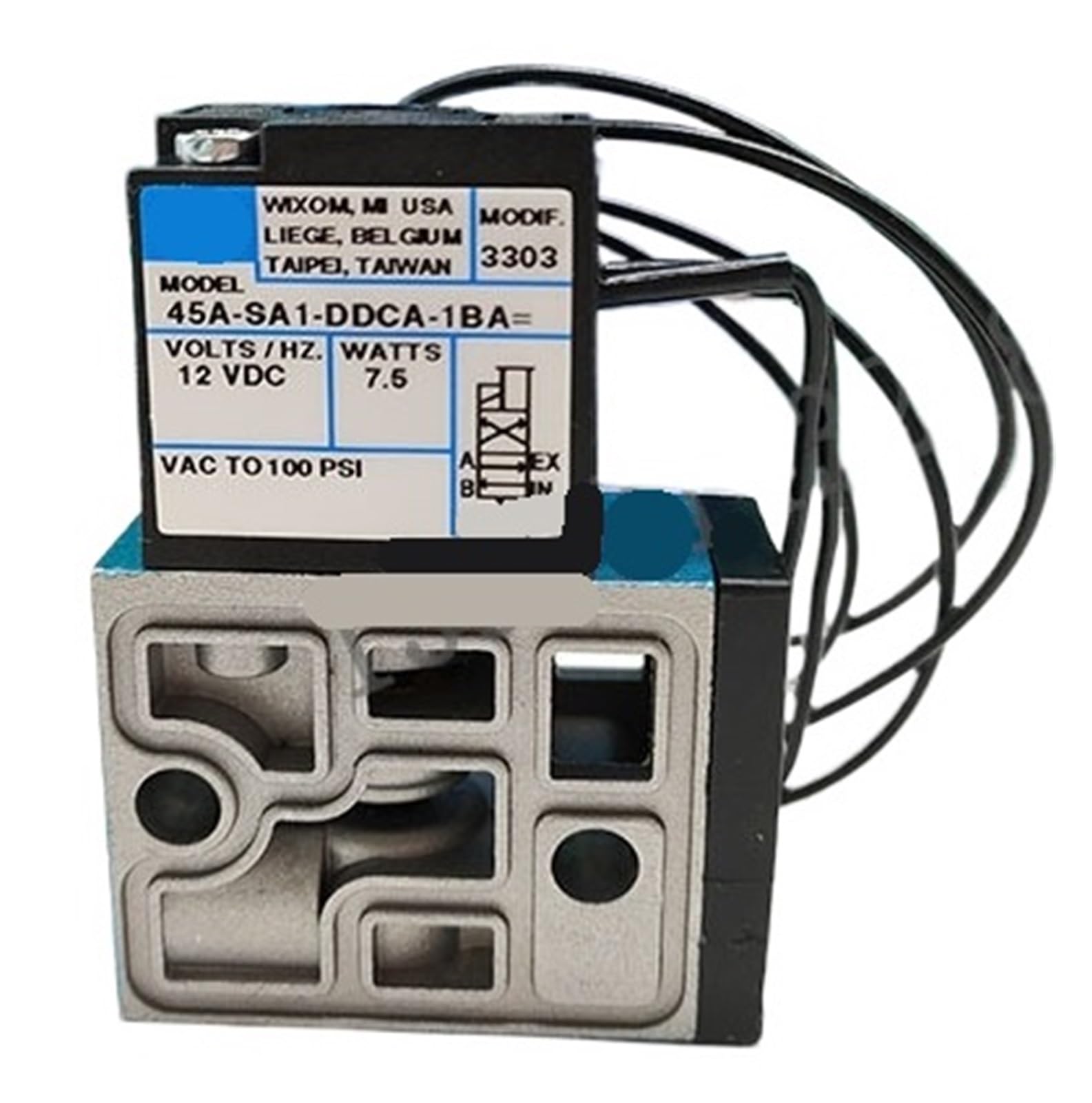 ELZNSQQK Solenoid Valve 45A-SA1-DDCA-1BA 3303