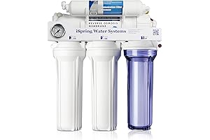 5-Stage Reverse Osmosis & De-ionization Water Filtration System