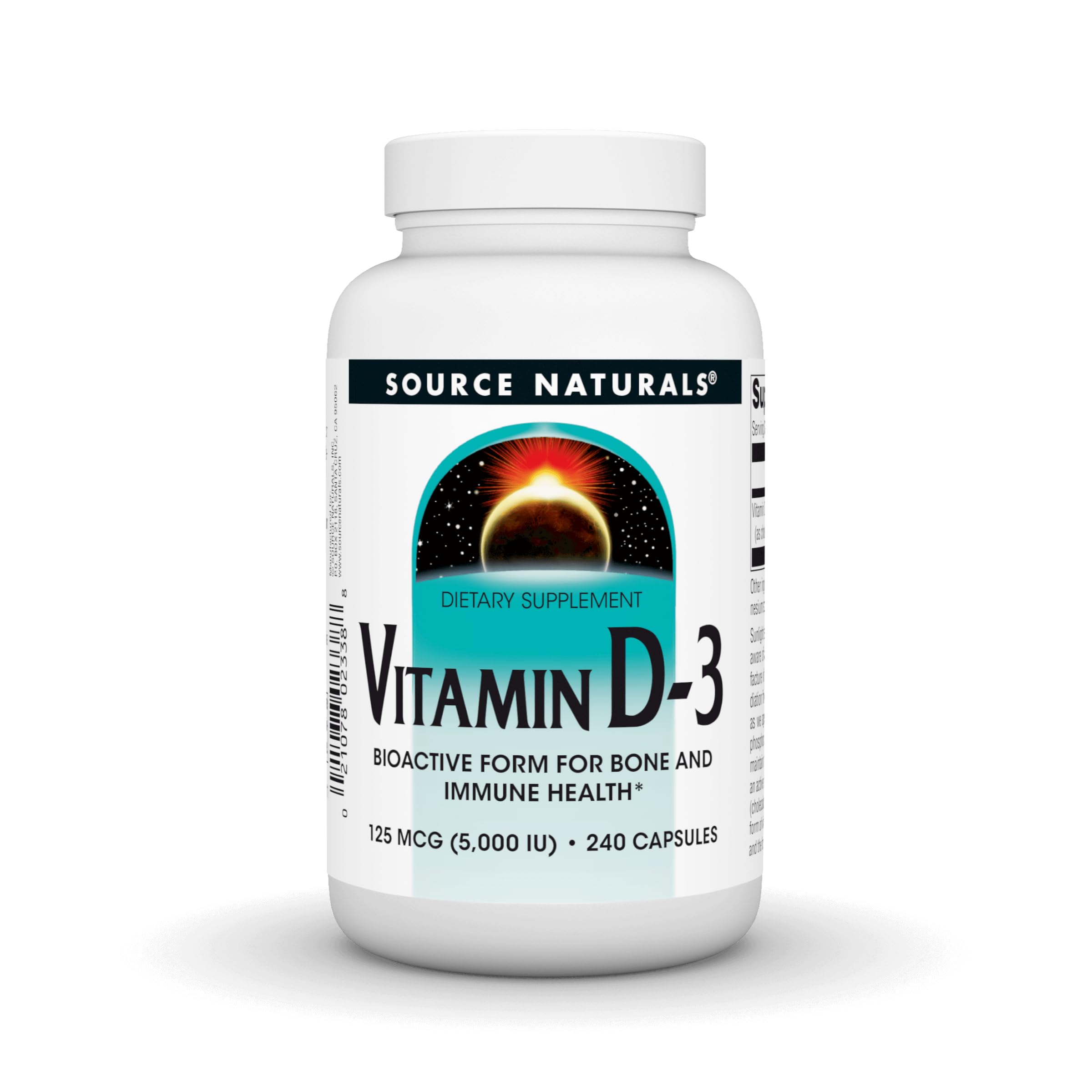 Source NaturalsVitamin D-3 5000 iu Supports Bone & Immune Health - 240 Capsules