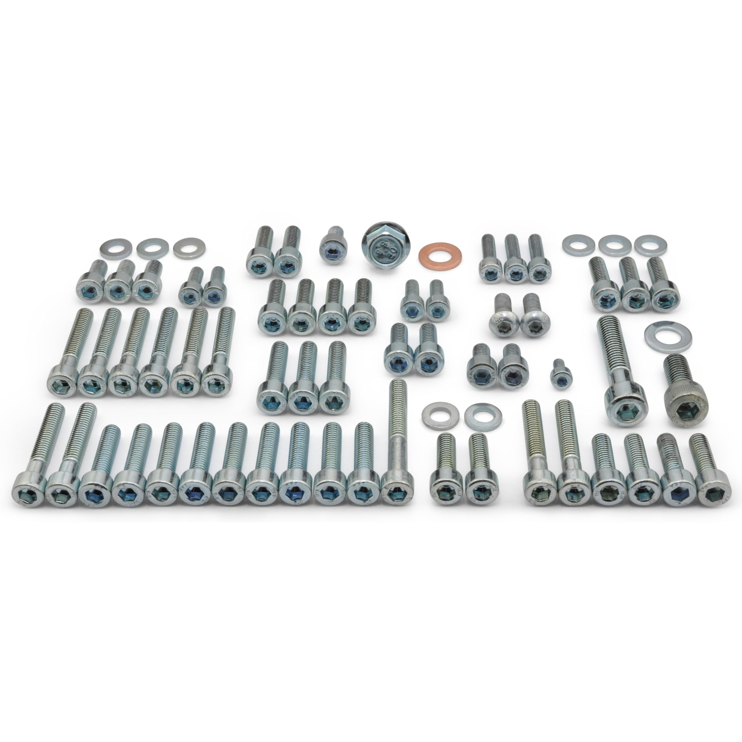 Easyboost kit completo di 59 viti in acciaio zincato CHC per MBK Booster Nitro Ovetto Mach-G Stunt Rocket Yamaha Bw's Slider Aerox Jog-R Neo's Aprilia SR Malaguti F10 F12 Motore Minarelli