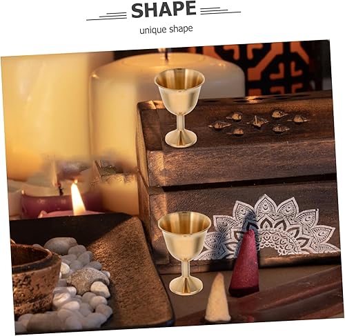 Miniatura 3 de Taza de cáliz de latón Copa de vino Copas decorativas para oficina en casa elegante cáliz primera comunidad