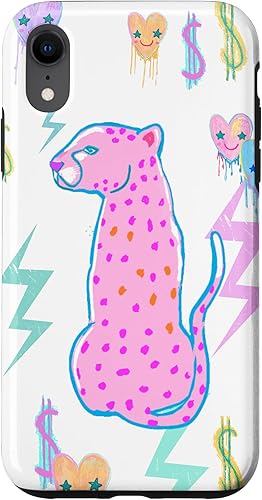 Vista 61 de iPhone 11 Pro Max Preppy Art Cheetah, Pink Cheetah, Preppy Art - Funda estética