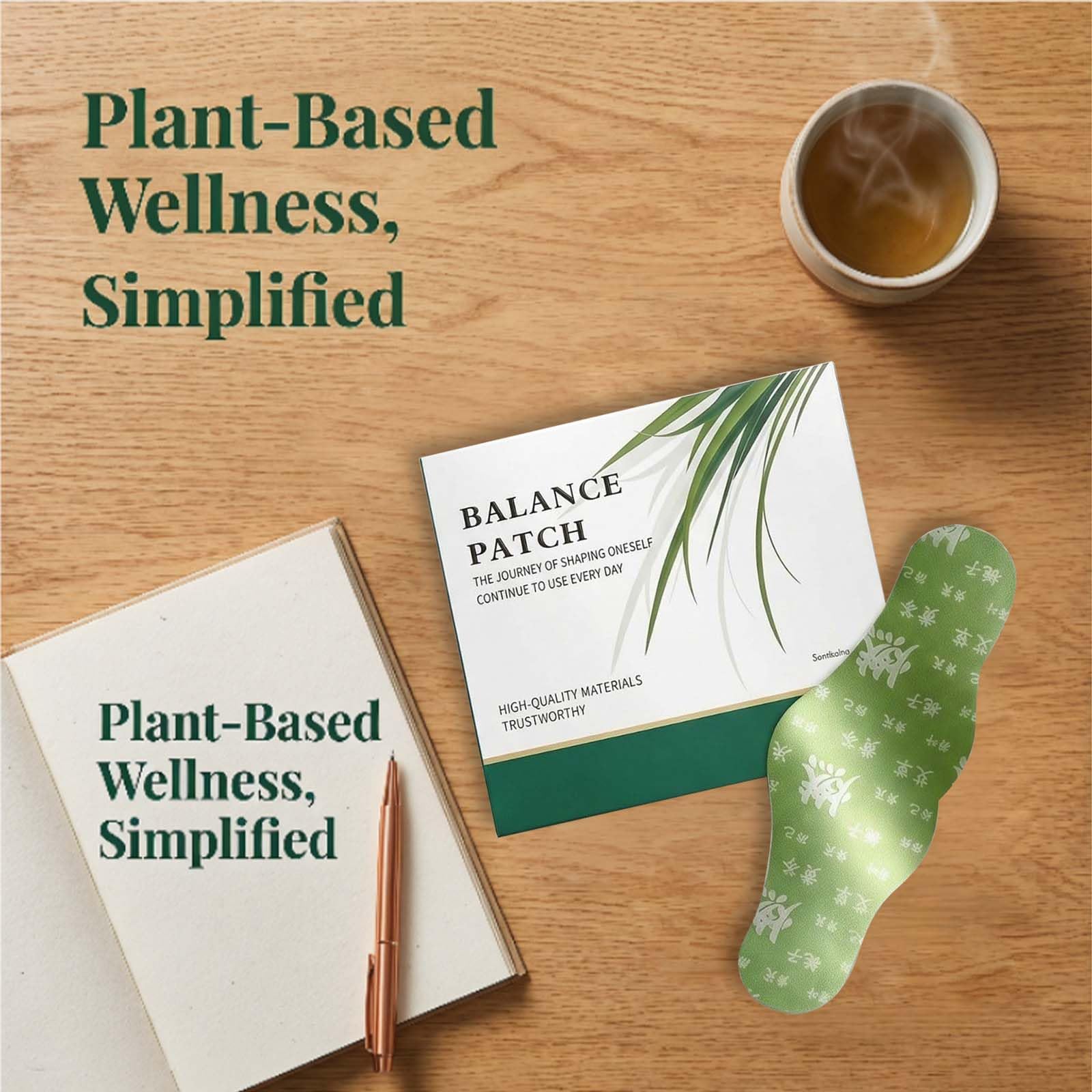 2 Boxes Balance Patch, Japanese Herbal Patch Stomach, Plant-Based Ingredients, Comfort Non Irritating Design Adhesive P-atch, Easy Topical Use(10 Patches) — Amazon image 5