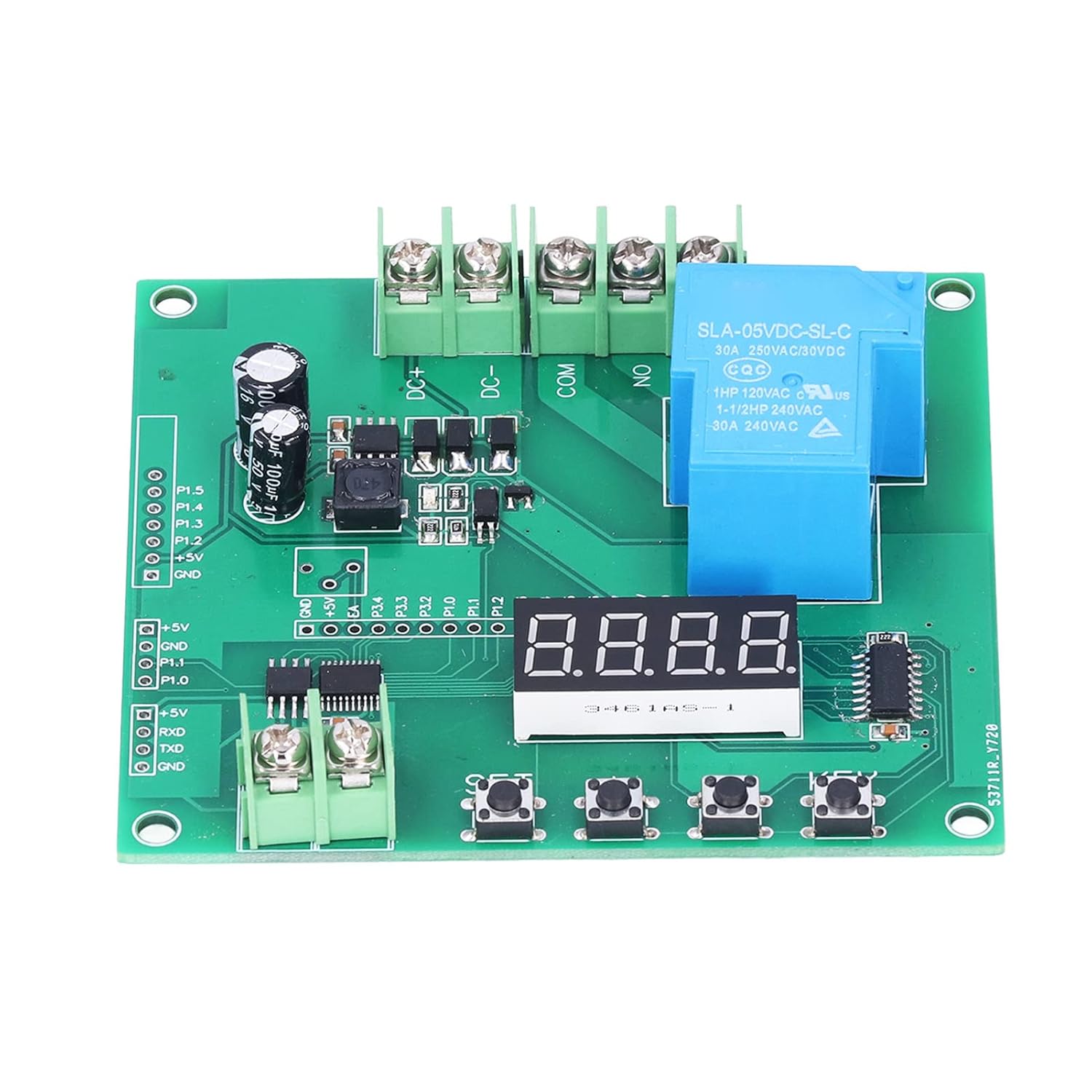 Kadimendium K Type Thermocouple Module Digital Display Temperature Detection Control Relay Module Serial Output Within 30A Switch Temperature Controller Board