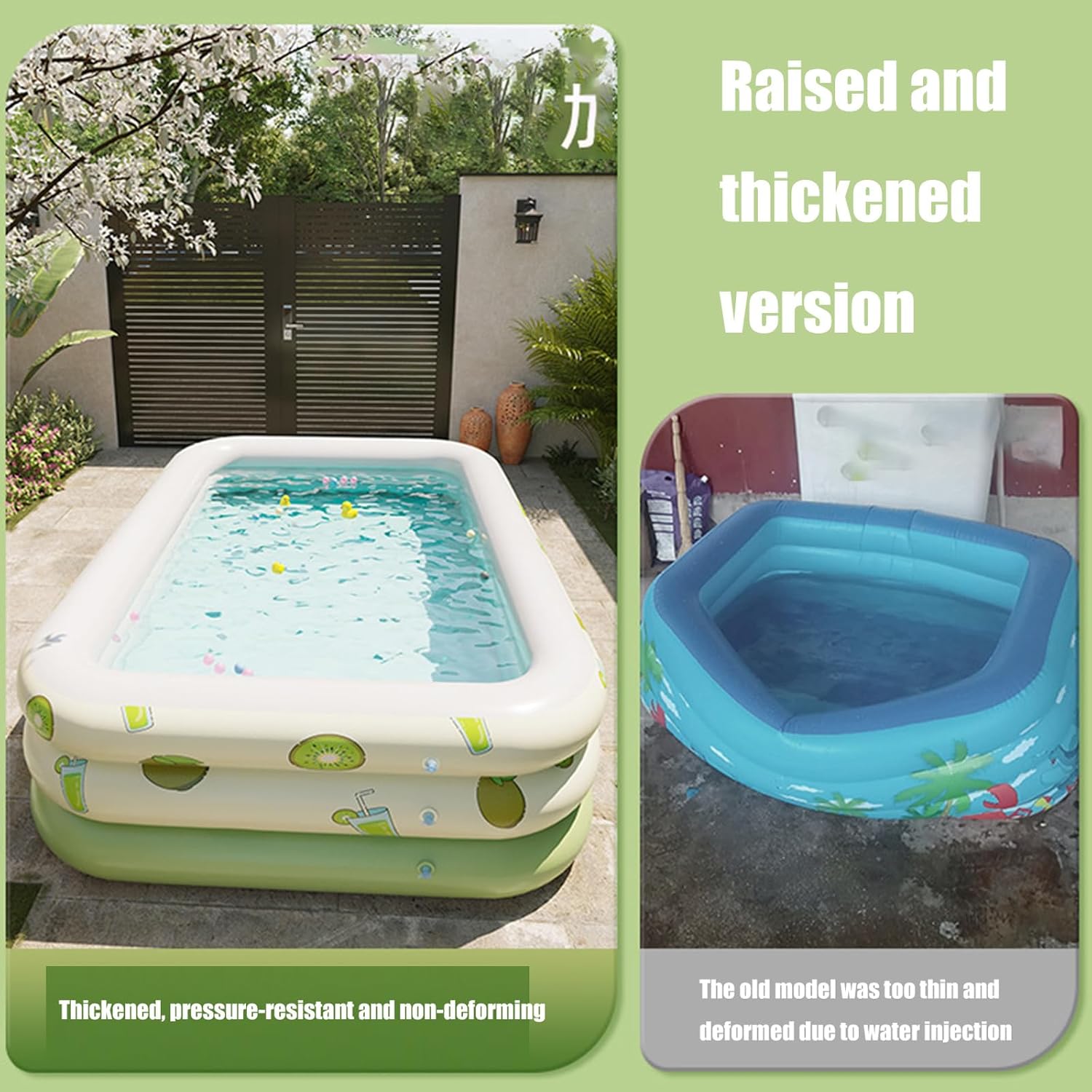 Large Size Outdoor Water Pool Cartoon Pattern Inflatable PVC Tan Durable Fast