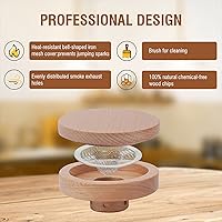 Vista 3 de Kit de cóctel ahumado, ahumador de cóctel para infundir cóctel, whisky, vino, queso, barbacoa, ahumador de bebidas saborizantes, incluye chips