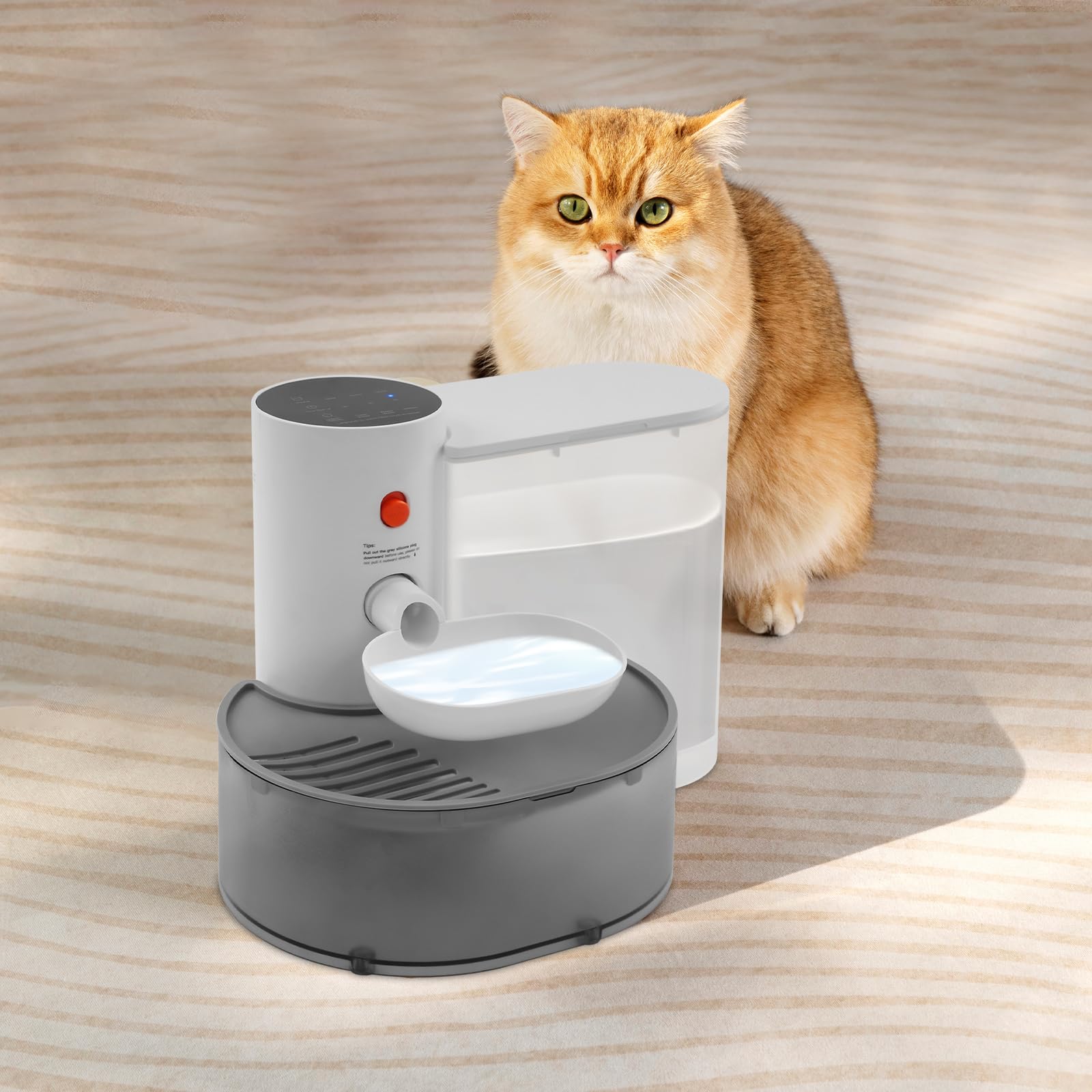 Fuente de agua para gatos, 3 L, para gatos y perros, dispensador de agua automático, fuente de agua para mascotas