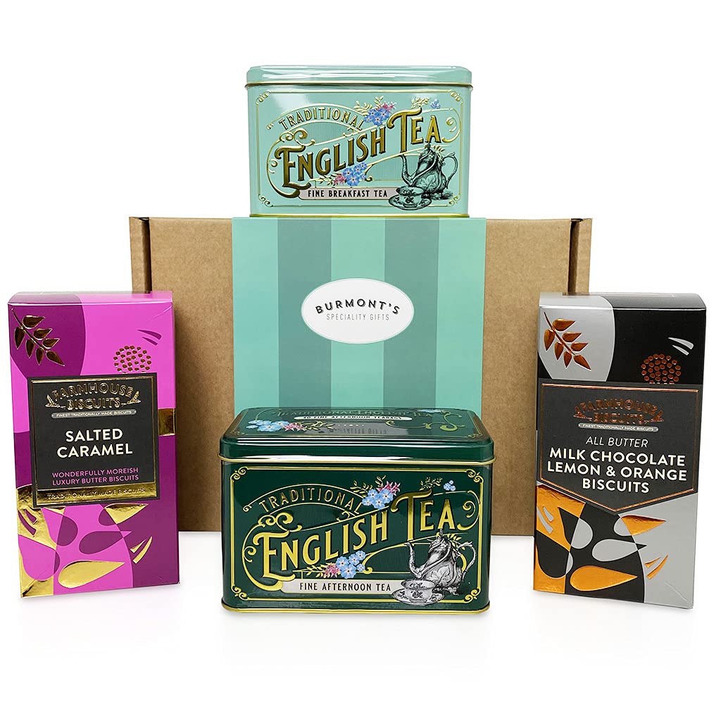 Buy The Ultimate Tea & Biscuits Hamper Including Breakfast & Afternoon Tea Tins, Salted