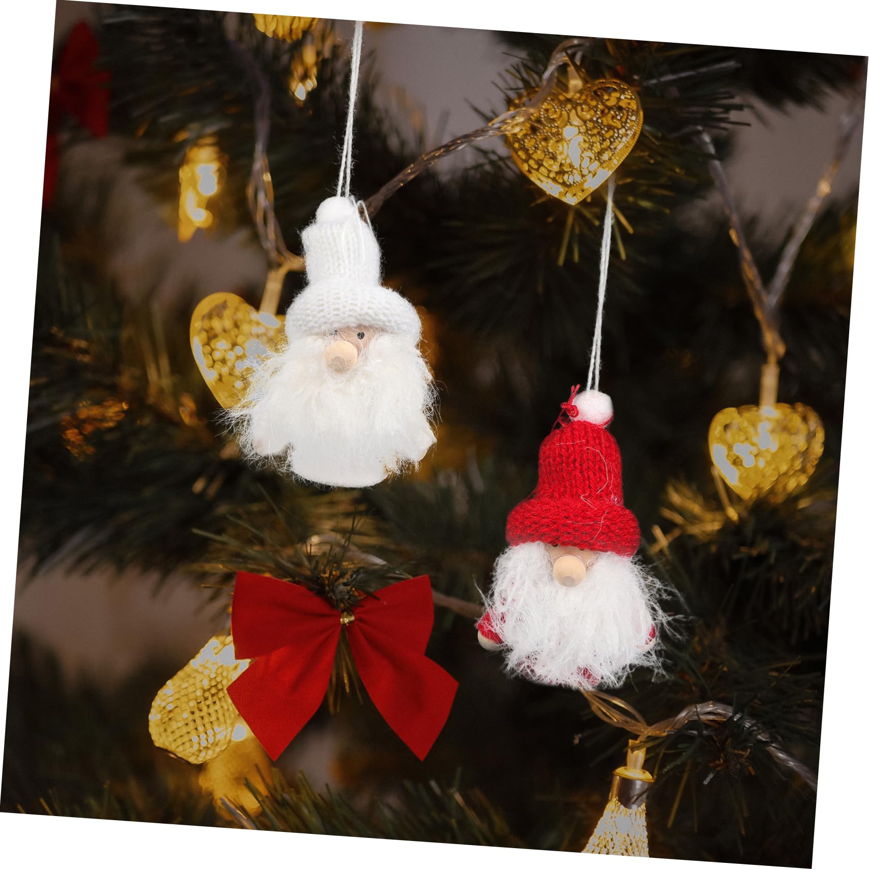 Cabilock Adornos Navideños Colgantes De Papá Noel Decoraciones para Árbol De Navidad Accesorios para Interiores Y Exteriores 4 Piezas X 4