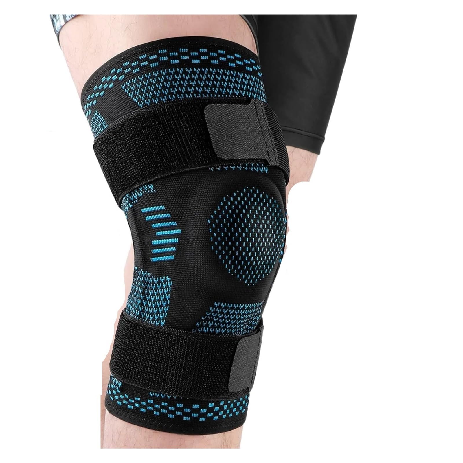 Rodilleras Rodilleras Deportivas for Rodilla con estabilizadores Laterales, Rodillera Deportiva, Funda de compresión, 1 ud.(Blue,S)