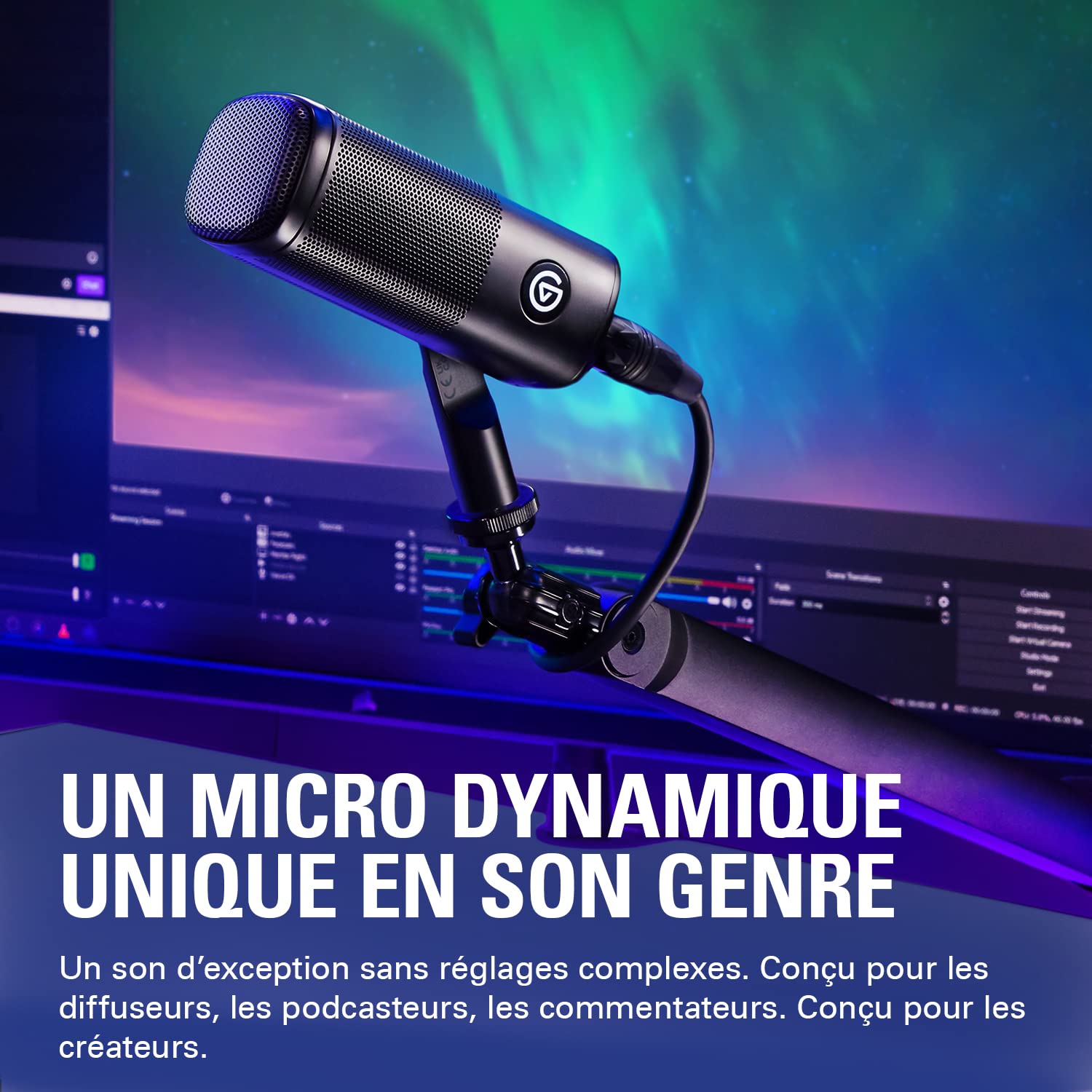 Elgato Pack Mixage Audio - console de mixage, interface de studio, Micro XLR dynamique pour podcast, créateurs de contenus, streaming, gaming, ruban tactile, boutons et touches LCD, compatible PC/Mac