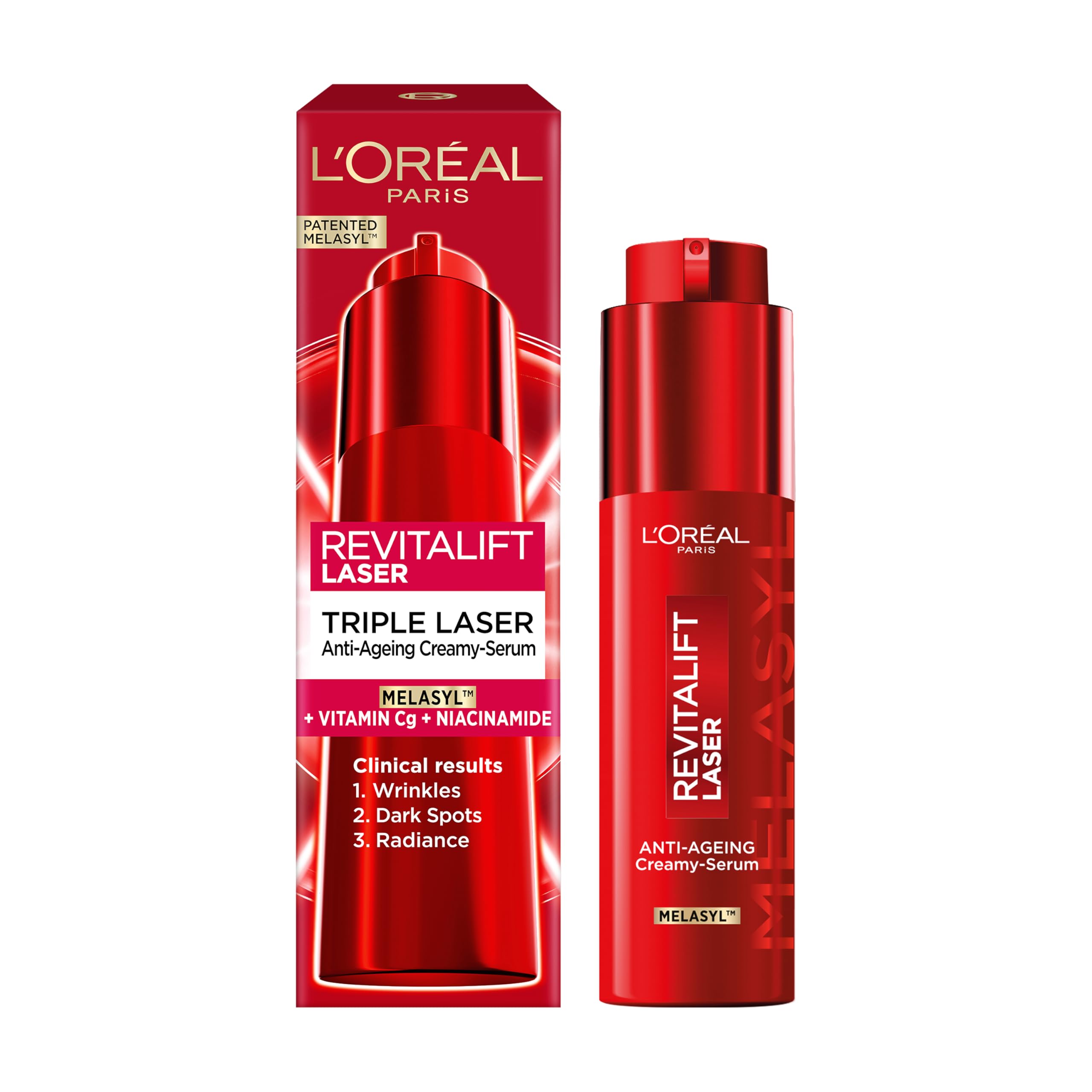 L’oréal Paris Revitalift Laser Rejuvenating Serum With Triple Effect 50 Ml