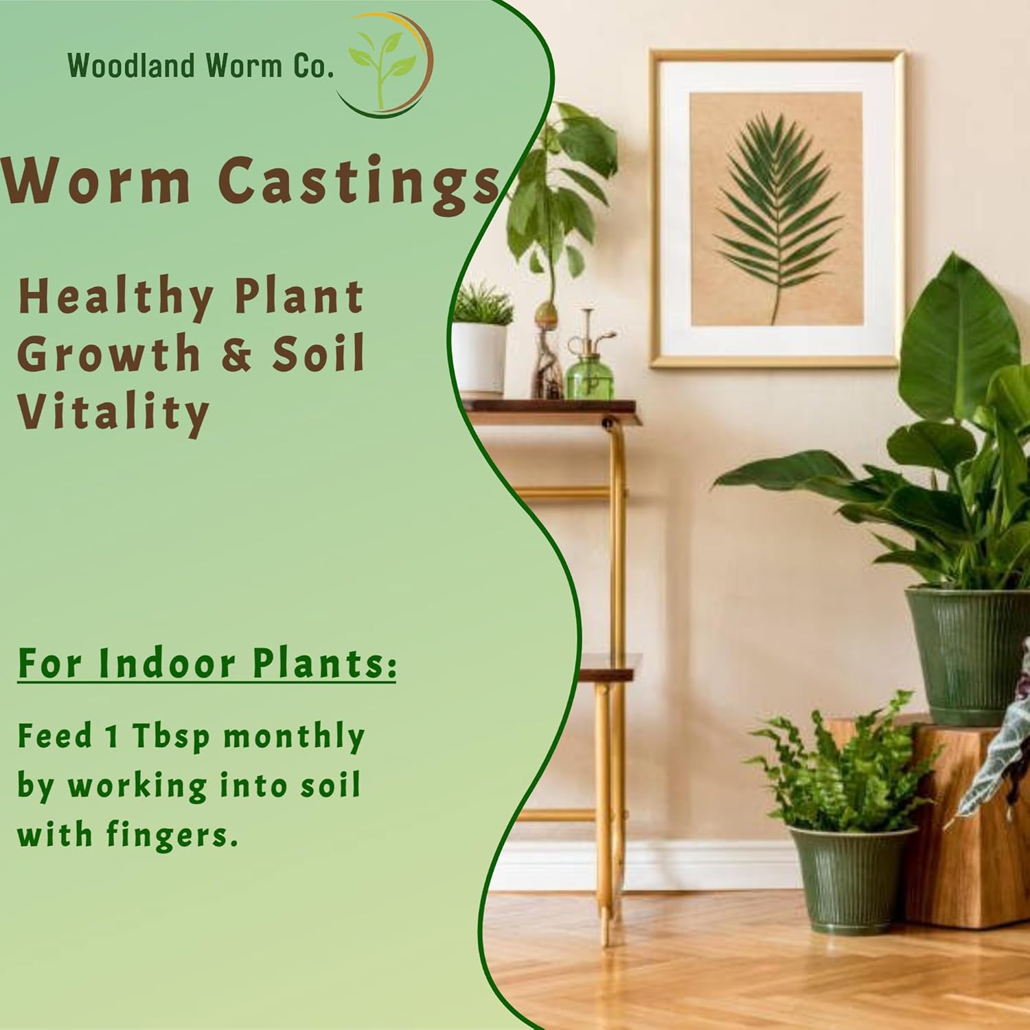Earth Worm Castings for Plants 20 LB – Soil Amendment and Natural Fertilizer for Gardening, Vegetables, Lawns and Indoor Plants – Odor-Free, All-Natural
