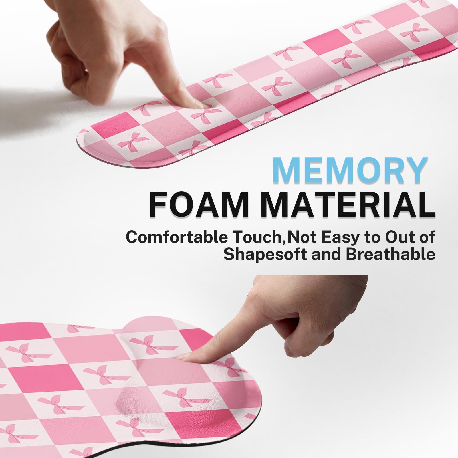 Cute Keyboard Mouse Pad Set - 4-in-1 Desk Mat -6
