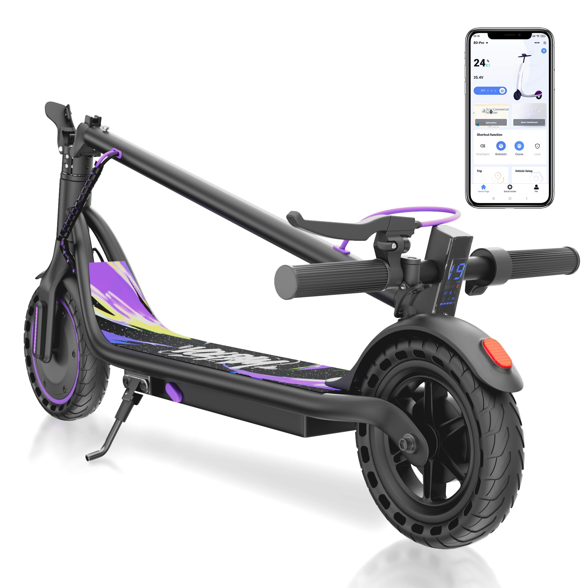 Photo 1 of VOLPAM Electric Scooter, 19/22MPH, 500W/800W/350wMotor, 60/40/31/23/15Miles Long Range, Dual Braking, Max Load 264 lbs