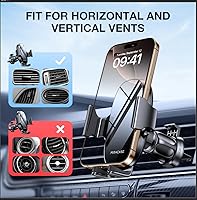 Vista 19 de Miracase Upgraded-2nd Generation Universal Phone Holders for Your Car, Hands Free Air Vent Car Phone Holder Mount Compatible with iPhone