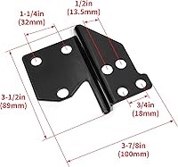 Vista 6 de KUAFU Kit de herramientas de acoplamiento desmontable compatible con Harley Touring Road King Road Glide Street Glide Electra Glide 1997-2008 Kit