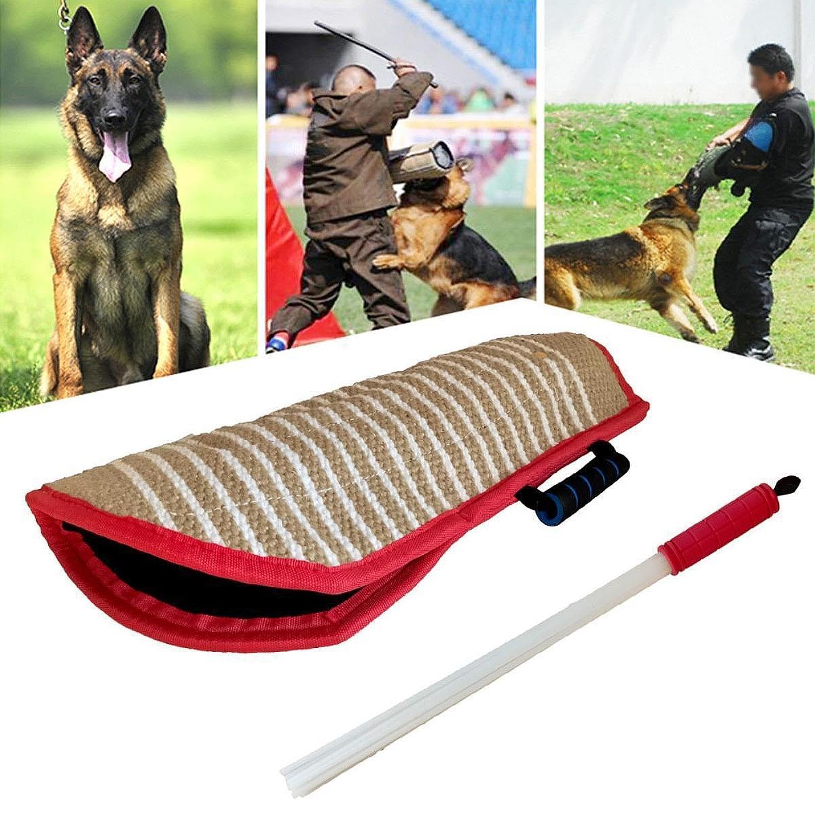 2 Piezas de Funda para Mordedura de Perro, Palo de Entrenamiento, Almohada de Entrenamiento, Juguete de Tracción con Doble Costura, Adecuado para
